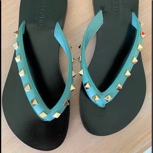 Valentino Rockstud Flip Flops